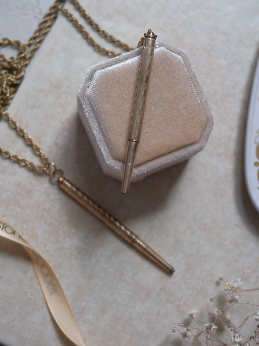 Norwood Gold-Filled Pencil Necklace - Stone Cooper