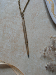 Norwood Gold-Filled Pencil Necklace - Stone Cooper