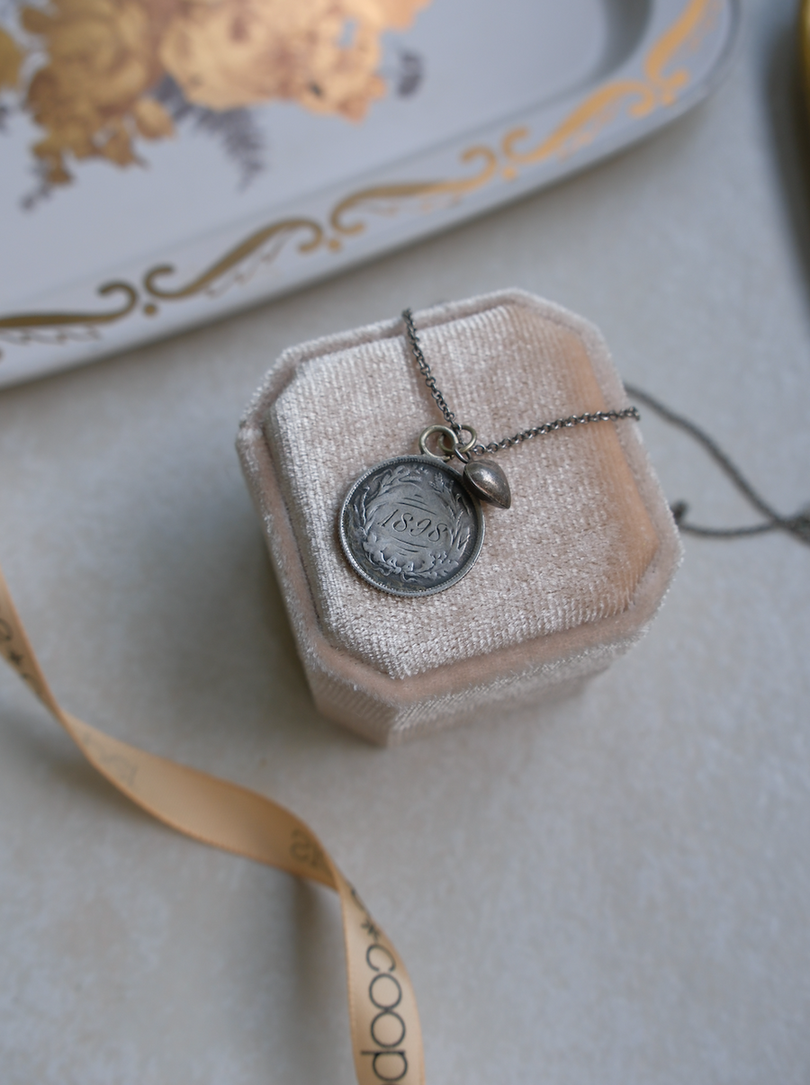 1898 Sterling Love Token Fish Necklace - Stone Cooper