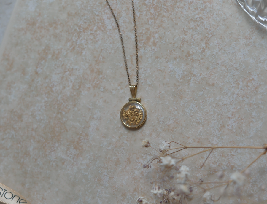 Gold-Filled 24K Gold Nugget Necklace - Stone Cooper