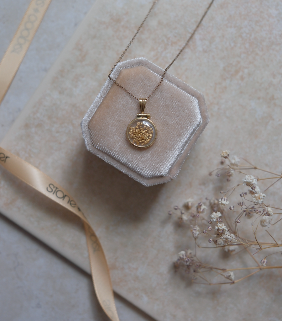 Gold-Filled 24K Gold Nugget Necklace - Stone Cooper