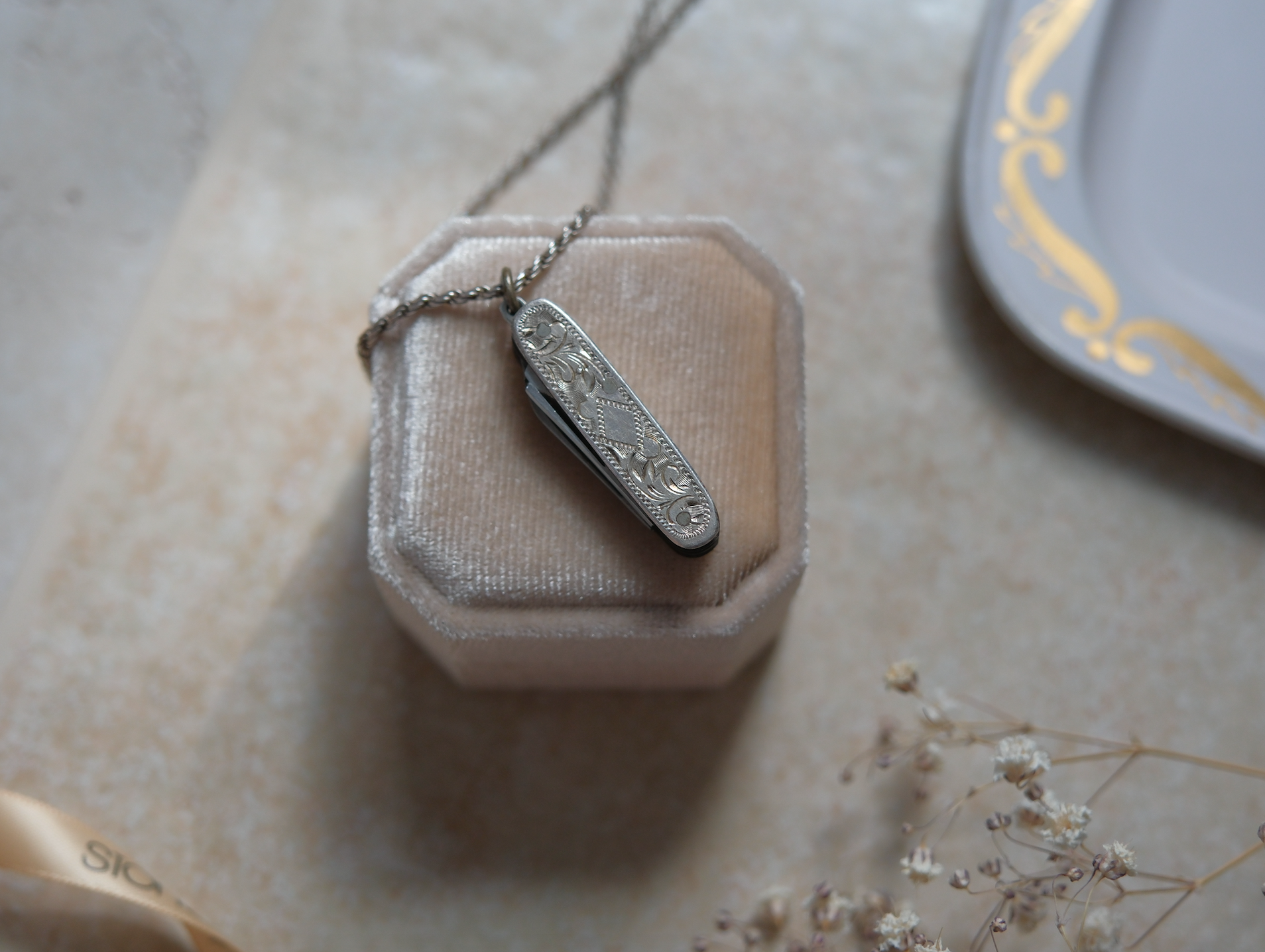 Domenico Sterling Silver Knife Necklace - Stone Cooper