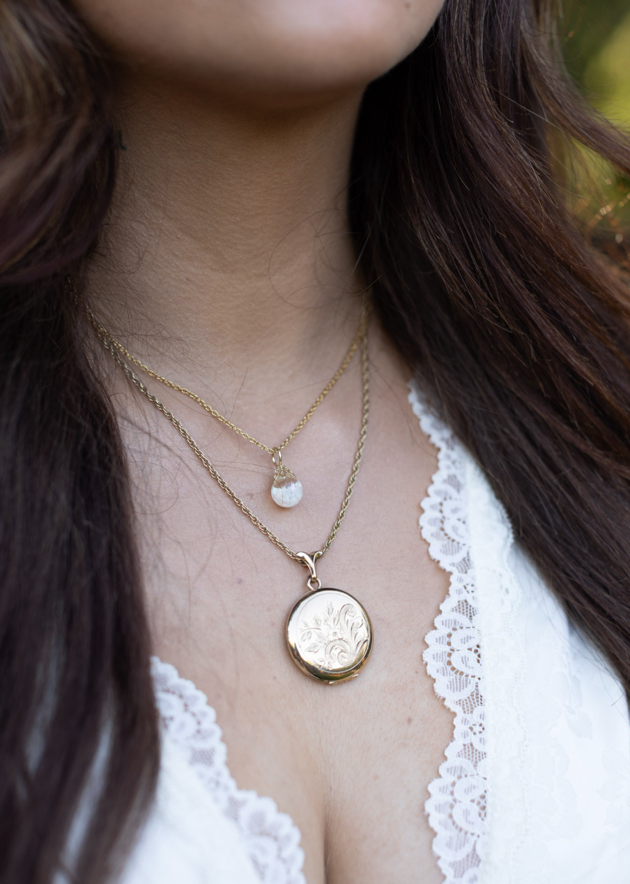 Joy Floating Opal Necklace - Stone Cooper