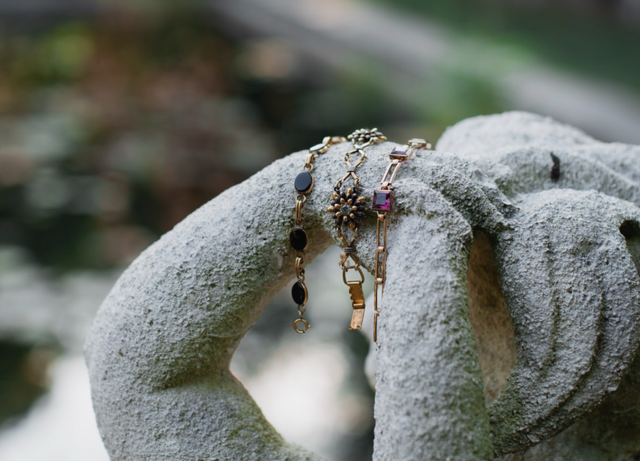 Viola Amethyst Gold Filled Bracelet - Stone Cooper