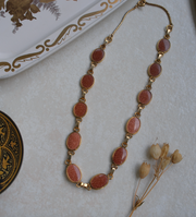 Simon Gold-filled Goldstone Necklace - Stone Cooper