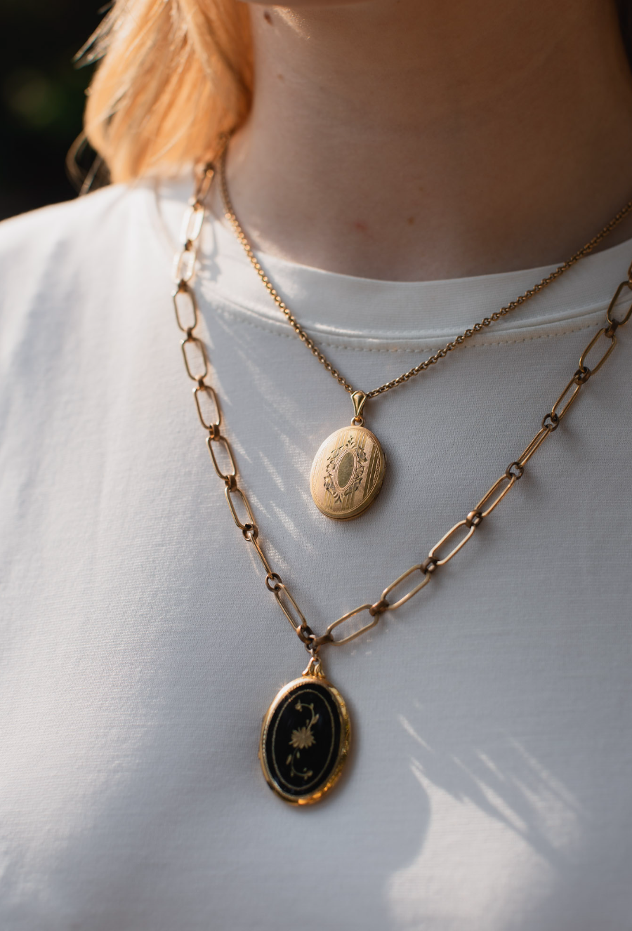 Frances Gold-Filled Oval Locket - Stone Cooper