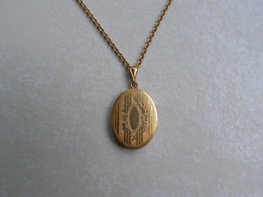 Frances Gold-Filled Oval Locket - Stone Cooper