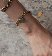 Joanne Gold-Filled Padlock Heart Bracelet - Stone Cooper