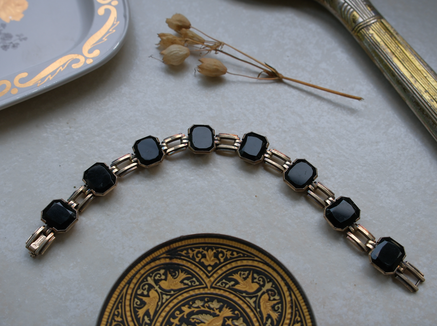 Lillian Vintage Gold-Filled Bracelet - Stone Cooper