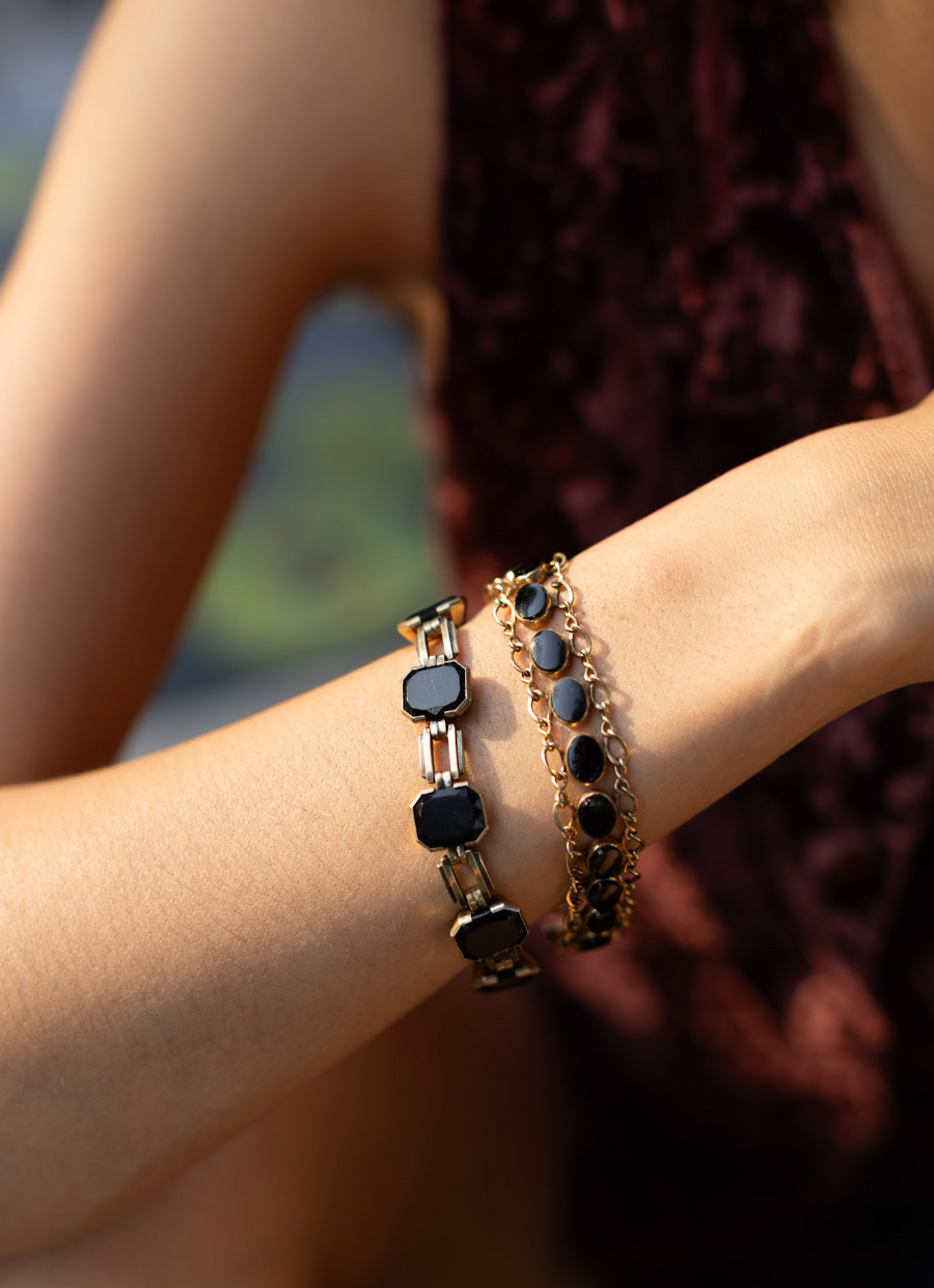 Lillian Vintage Gold-Filled Bracelet - Stone Cooper