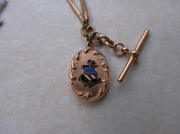 Gold-Filled 'AOUW' Fob Necklace - Stone Cooper