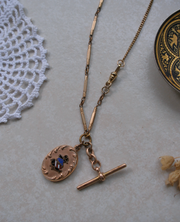 Gold-Filled 'AOUW' Fob Necklace - Stone Cooper