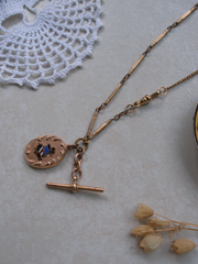 Gold-Filled 'AOUW' Fob Necklace - Stone Cooper