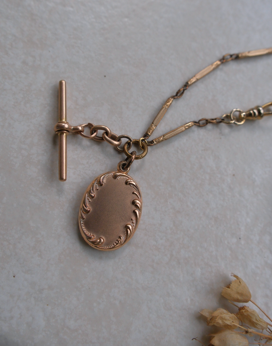 Gold-Filled 'AOUW' Fob Necklace - Stone Cooper