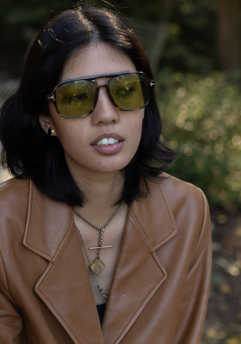 Etta Gold-Filled T-Bar, Locket Necklace - Stone Cooper