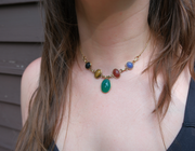 Layla Gold-Filled Scarab Lariat - Stone Cooper
