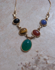 Layla Gold-Filled Scarab Lariat - Stone Cooper
