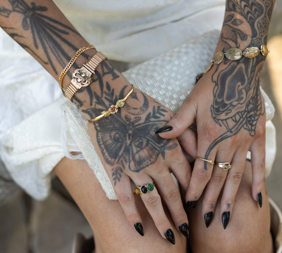 Rose Gold-Filled Cuff Bracelet - Stone Cooper