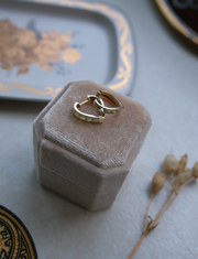 Peridot 14K Heart Huggies - Stone Cooper