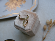 Peridot 14K Heart Huggies - Stone Cooper