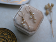 14K Doris Pearl Dangle Earrings - Stone Cooper