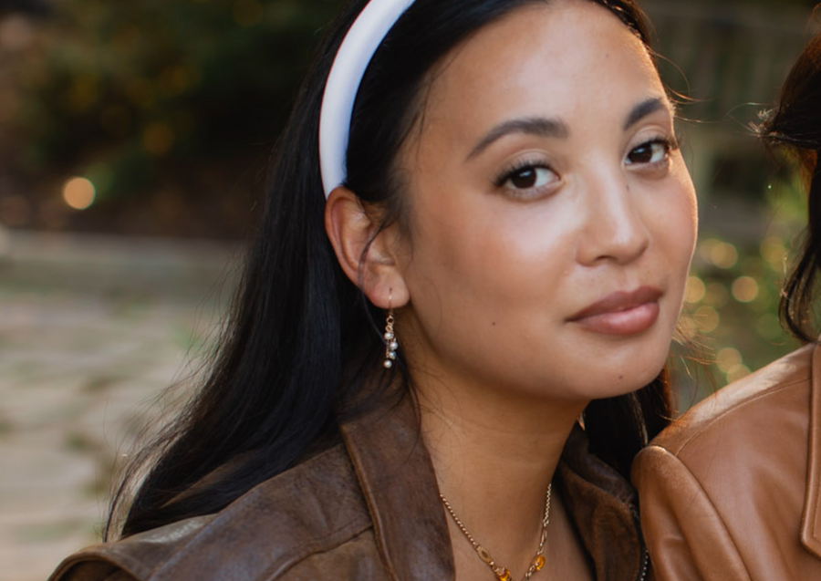 14K Doris Pearl Dangle Earrings - Stone Cooper