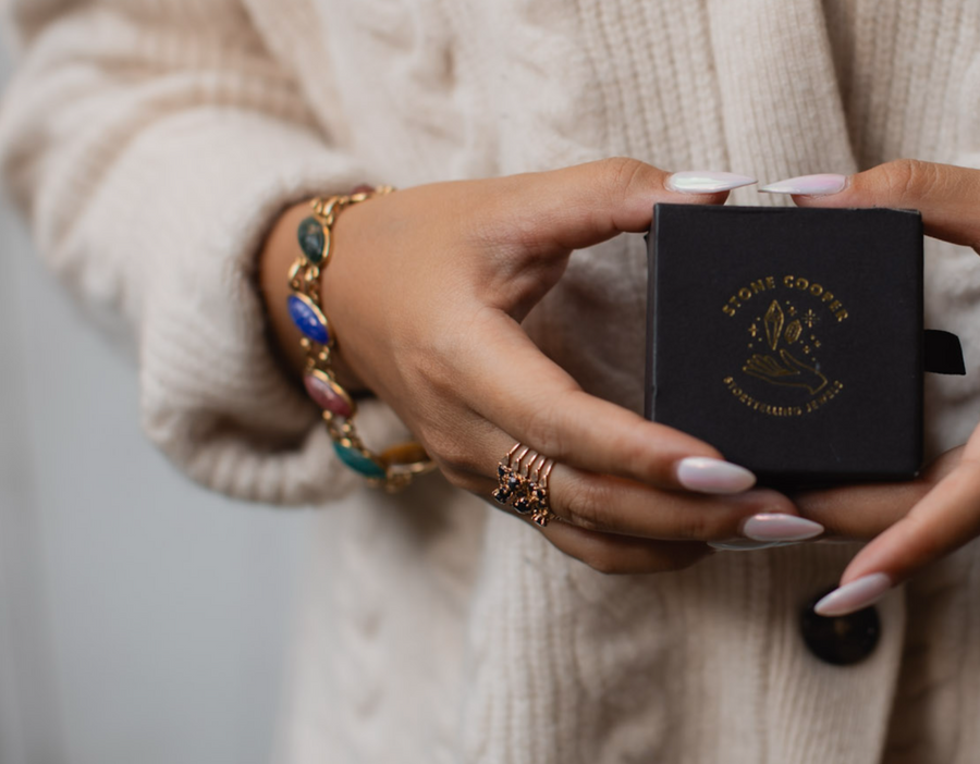 10K Sapphire Hinged Stacked Ring (6) - Stone Cooper
