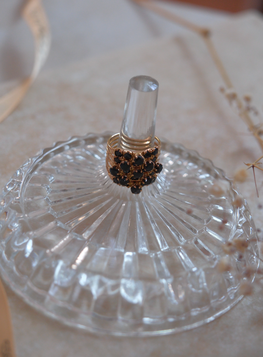 10K Sapphire Hinged Stacked Ring (6) - Stone Cooper