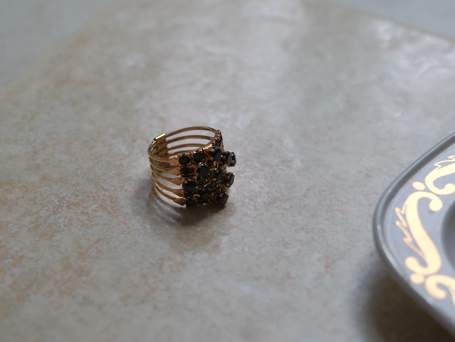 10K Sapphire Hinged Stacked Ring (6) - Stone Cooper