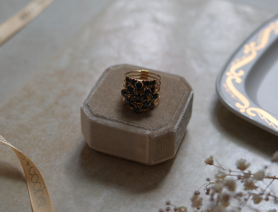 10K Sapphire Hinged Stacked Ring (6) - Stone Cooper