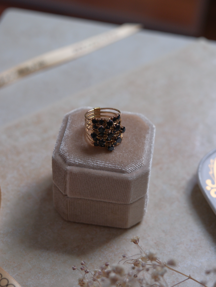 10K Sapphire Hinged Stacked Ring (6) - Stone Cooper