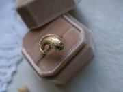 14K Snake Ring, Ruby Eyes (4.75) - Stone Cooper