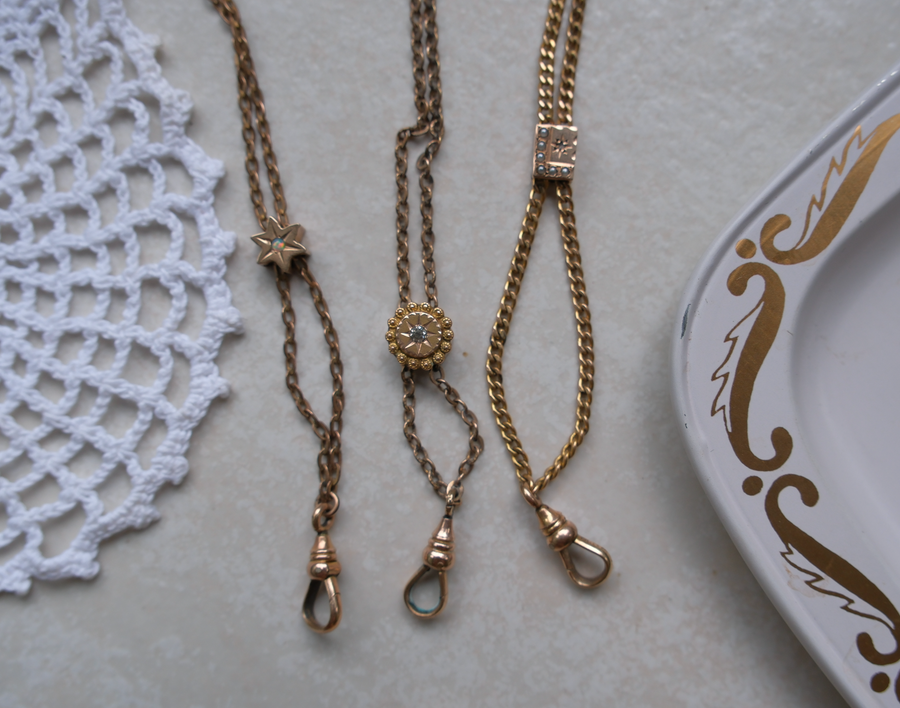 Dalia Pearl and Diamond Gold-Filled Lorgnette Chain - Stone Cooper