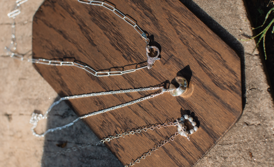 Miriam Sterling Diamond Clasp Necklace - Stone Cooper