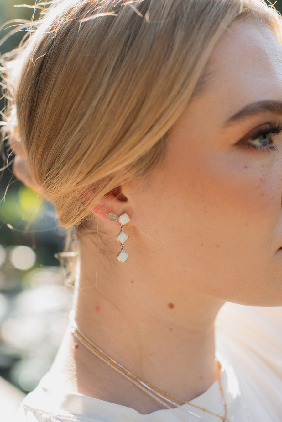 Opal Statement Studs - Stone Cooper