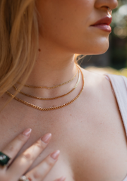 Gold Filled 3-Strand Olivia Necklace - Stone Cooper