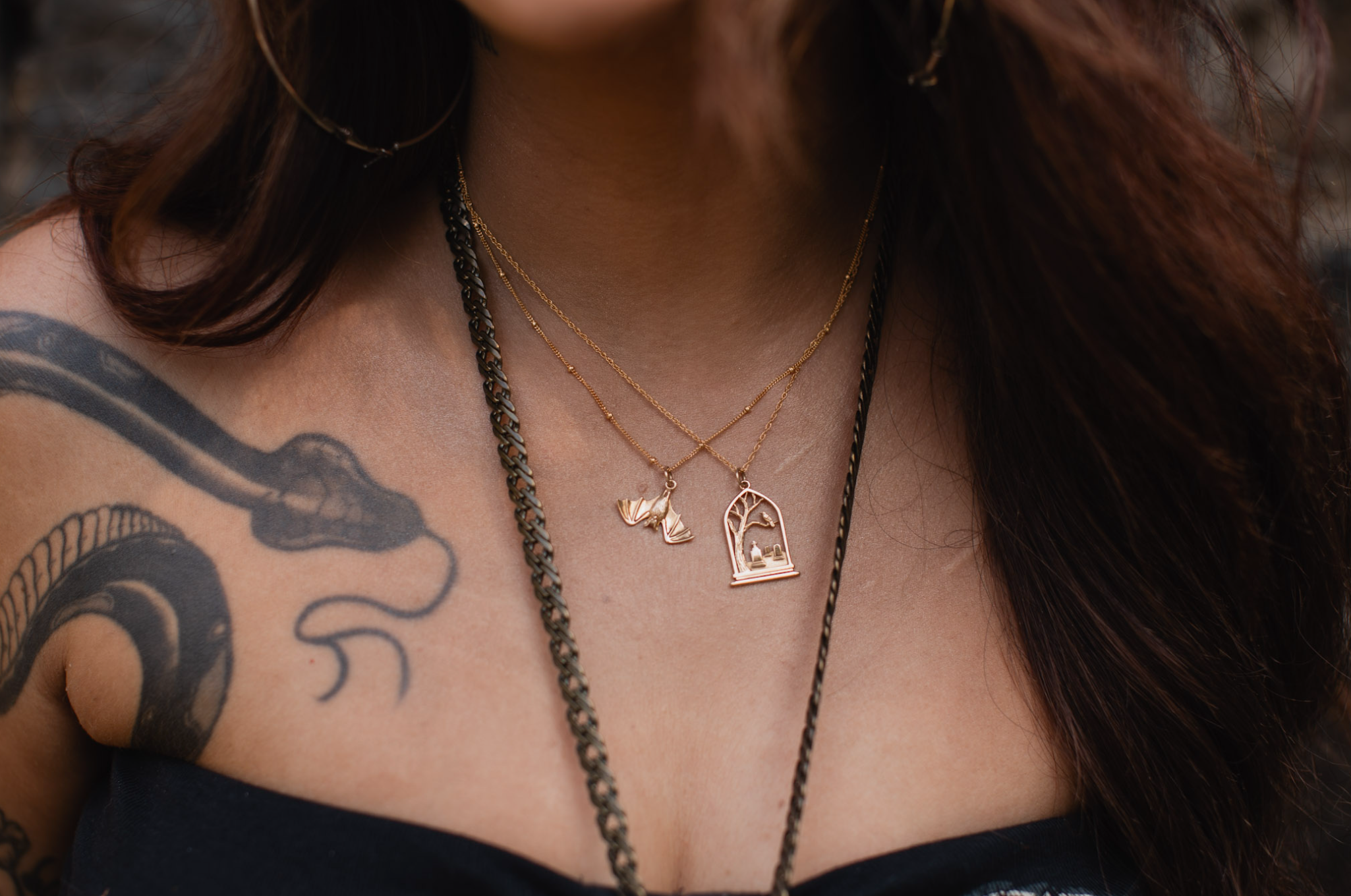 Vlad Bat Necklace - Stone Cooper