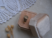 10K Diamond Buckle Ring (6.5)