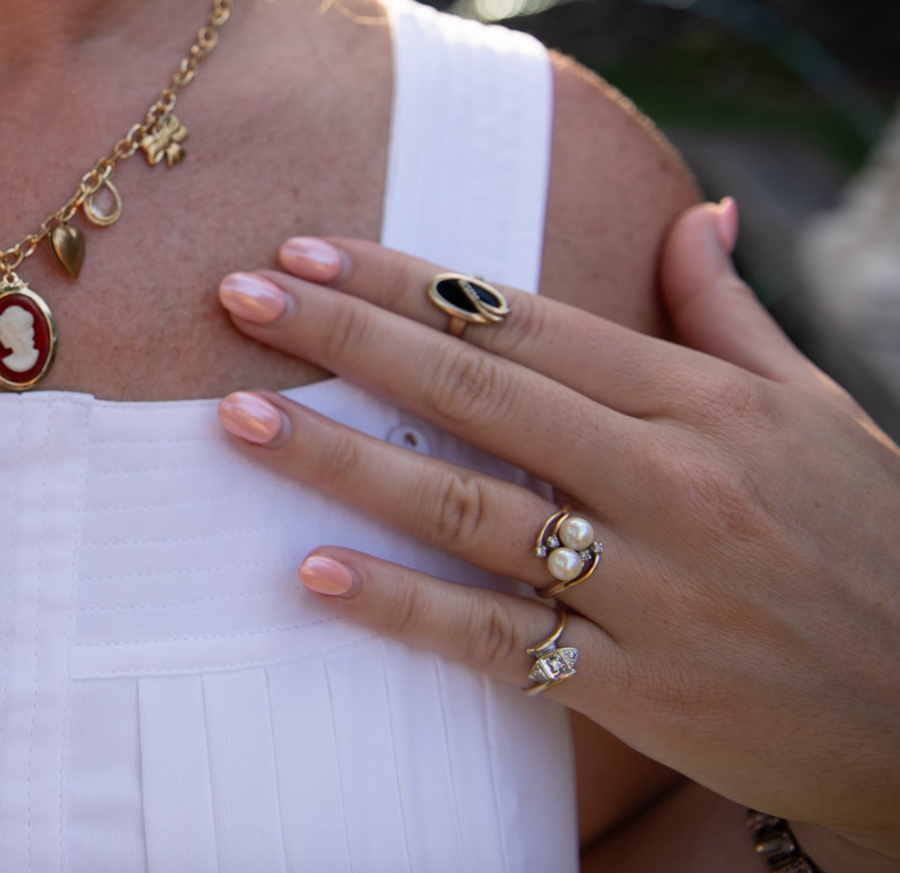 Deco Diamond Ring (6.5) - Stone Cooper