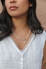 Digna Pearl Eye Necklace - Stone Cooper