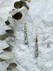Leopard Jasper Drop Earrings - Stone Cooper