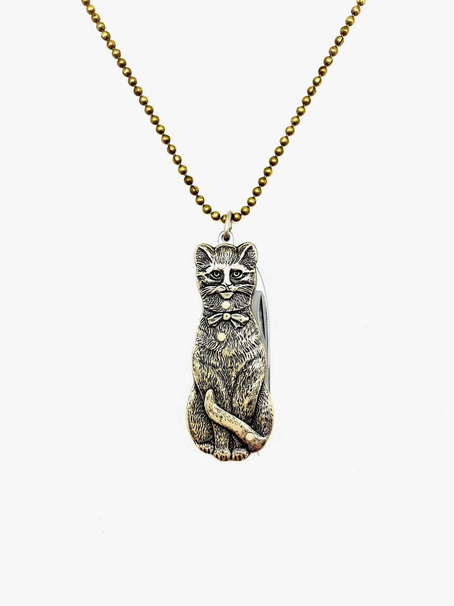 Melody Cat Knife Necklace - Stone Cooper