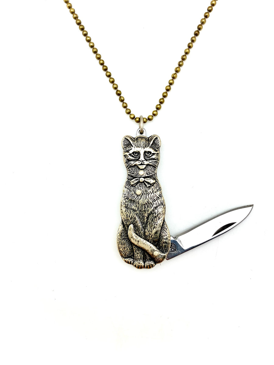 Melody Cat Knife Necklace - Stone Cooper