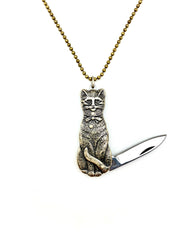 Melody Cat Knife Necklace - Stone Cooper