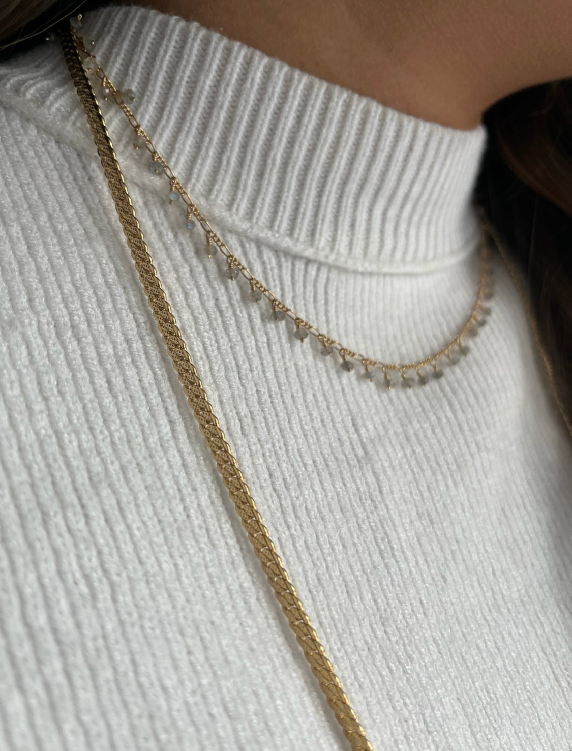 Labradorite Fringe Necklace - Stone Cooper