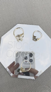 Pearl Twin Ring (14K gold, size 7.75)