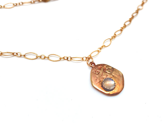 The Gazer Coin Necklace - Stone Cooper