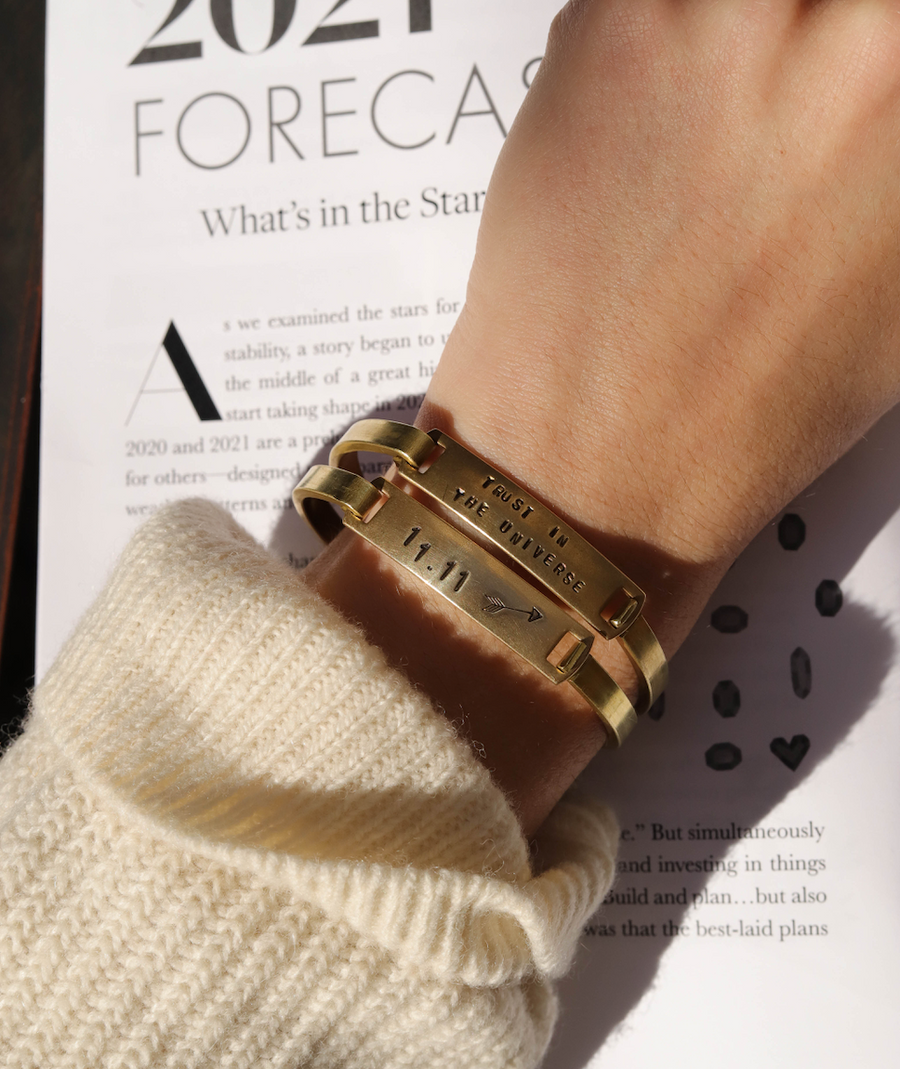 Custom Brass Clip-Cuff - Stone Cooper