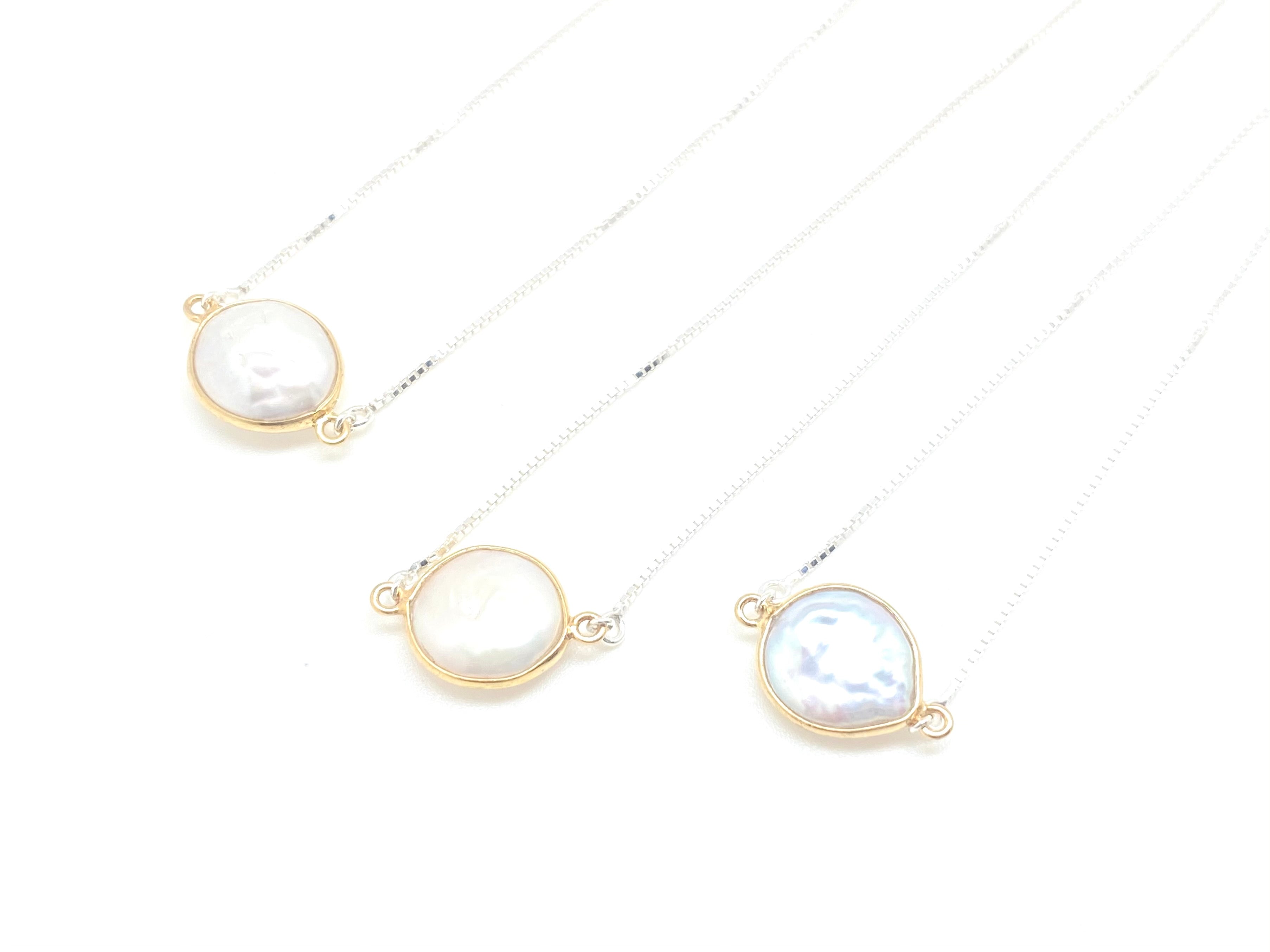 Mama Pearl Slider Necklace - Stone Cooper