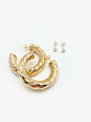 Earnest Hoop Set - Stone Cooper